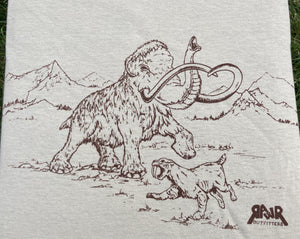 Woolly Mammoth and Saber Toothed Tiger - Prehistoric Series Shirts