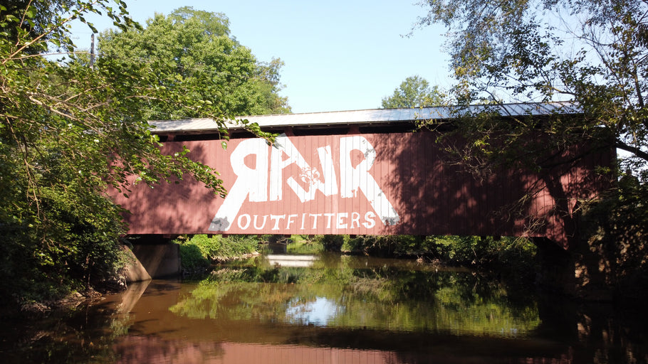 Logo on a bridge