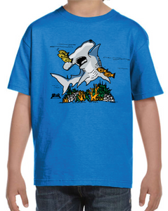Hammerhead and Fish Youth Shirts
