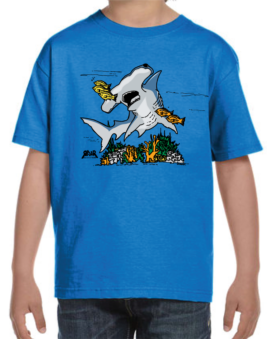 Hammerhead and Fish Youth Shirts